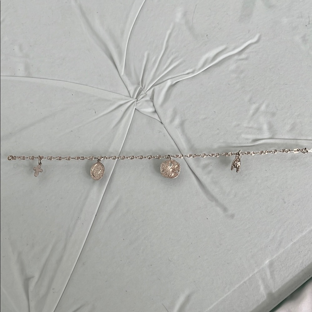 Elegant Silver Charm Bracelet